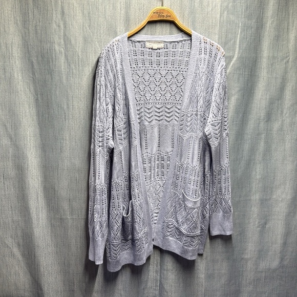 🚩 Wild skye blue Women's Light Knit Sweater size XXL - Picture 2 of 7